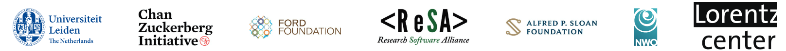 Leiden University, Chan Zuckerberg Initiative, Ford Foundation, Research Software Alliance, Alfred P. Sloan Foundation, Dutch Research Council, Lorentz Center